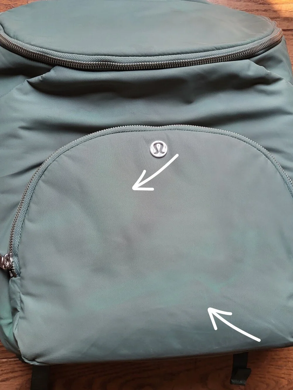 Lululemon Parent Backpack Diaper Bag Set w/ Crossbody Bag & Changing Pad – Green